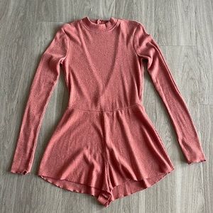 Urban Outfitters Out From Under Felicity Cozy Ribbed Open Back Romper